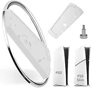 bechoanigel PS5 Slim Stand, PS5 Slim Stand Game Accessories, Thin and Lightweight Vertical Base, Suitable for PS5 Slim and PS5 Console Disc and Vertical Stand of Digital Version (White)