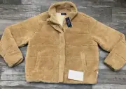 NWT POLO RALPH LAUREN Women Sherpa Fleece Camel Pullover/Jacket 2XL MSRP $398