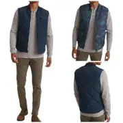 Marine Layer Navy Blue Sky Captain Puffer Vest Reversible Men’s Size Medium