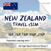 NeuSIM New Zealand eSIM 1-20GB Data | Same Day DELIVERY! (5GB for 30 Days)
