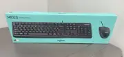 Logitech MK120 Wired USB Keyboard and Mouse Black