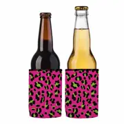 Stubbyz 80s Leopard Print Stubby Cooler 2-Pack