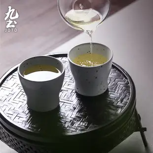 九土復古粗陶水杯茶杯日式水杯粗陶茶杯手工杯復古杯主人杯家用杯禪意手握咖啡杯品茗杯藝術陶杯情侶對杯普洱茶杯CUPR0504