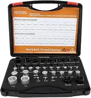 44PCS Nut and Bolt Thread Checker, Thread Checker Box, Bolt Thread Identifier, High Testing Accuracy, Multiple Size Options