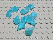 New LEGO Lot of 10 Satin Translucent Blue 1x2 Diamond Tile with Bar
