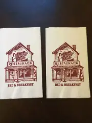 Paper Napkin, Cabbage Patch Restaurant, Bed Breakfast, Lot of 2