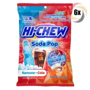 6x Bags Morinaga Hi-Chew Soda Pop Mix Assorted Chewy Juicy Chews | 2.82oz