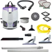 ProTeam GoFit 3 Commercial Backpack Vacuum with ProBlade Hard Surface & Carpe...
