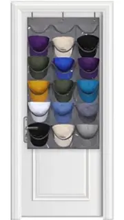 Hat Rack - Hat Organizer - Hat Racks for Baseball Caps, Dark grey, medium
