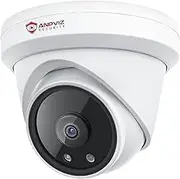 Anpviz 155° Wide Angle POE Camera with Mic/Audio, 4K (3840x2160) 8MP POE IP Camera Outdoor Indoor, 98ft Night Vision Turret Camera, IP66 Weatherproof Security Dome Camera, 2.1mm Lens(U Series)