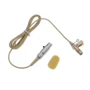 Beige Cardioid Lavalier Microphone For Shure Wireless BodyPack TA4F 4Pin XLR