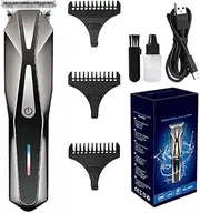 Professional Hair Clippers for Men, T Blade Zero Gapped Rechargeable Beard Shaver with 3 Limiting Combs, Cordless Barber Clippers for Barbers & Home Use
