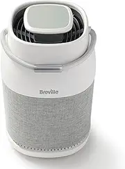 [Breville] 360° Light Protect Air Purifier | Quiet, True H13 HEPA Filter | Removes up to 99.97% Dust, Smoke, Pollen & More | 3 Speeds | Sleep Mode | Filter Change Indicator | Touch Control Panel
