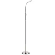Tyler LED Floor Lamp Nickel | Telbix Lighting