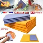 24x Absorbent Cleaning Multi-Purpose Cleaning Chamois Towel Cloth for Kitchen AU