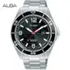 ALBA 雅柏 潛水風格海浪紋時尚腕錶/黑/44mm (VJ32-X339D/AG8N49X1)