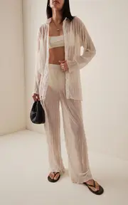 [JADE SWIM] Amaya Crinkled Crepe Pants