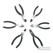 (6-Pcs) 5-1/2" Mini Diagonal Cutting Pliers, Repair Cable Wire Jewelry Cutter