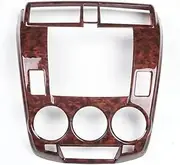 for City 2008 2009 2010 2011 2012 ABS Car Dashboard Center Console GPS Cover Trim Sticker Trim Interior (Color : Brown)