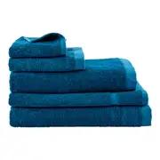 MyHouse Riley Bamboo Cotton Towel Collection - Peacock - Bath Sheet