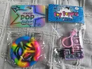 Fidget LOT of 2 - POP Fashion Snap Fidget & J Pop Popper NEW SEALED Free...