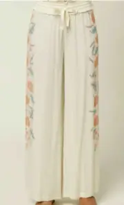 O’neill Ladies Ninette Flood Pants Size Small Color Creamy White