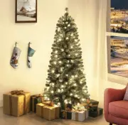 Artificial Pre Lit Christmas Tree 4.5ft Pre Lit Slim Artificial Christmas Tree
