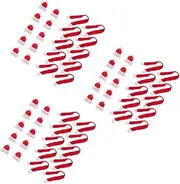 [Cabilock] 3sets 3sets Mini Christmas Knitted Hat Christmas Tree Decorations Santa Knit Scarf Mini Snowman Hats Christmas Knit Cap Topper Knitting Hat Decorations Mini Christmas Knit 20pcs*3