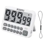 Digital Kitchen Timer, Large Display Countdown/Up Timer with Digits Directly ...