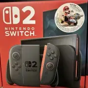 Nintendo Switch 2 + Mario Kart World Console Bundle Brand New Ships Now