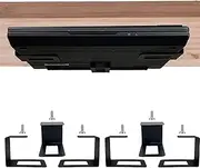 Pmsanzay (6) Laptop securely Under Desk, Laptop Holder Laptop Organizer Rack Storage Shelf, with Screws,Easy to Install, for Keyboard, Routers, Modems, DVD Player, Network Switch,etc.Desk Accessories