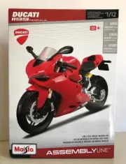 Maisto 1:12 DUCATI Panigall ll99 Motorcycle Assembly Line Model Kit Toy