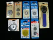 LOT OF ROTARY CUTTER BLADES RB28-2, RB45-5, 1021, 60014, N251-8389, OLFA, DRITZ