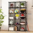 15 Cube DIY Metal Wire Storage Shelves Cabinet Bookcase Shelf Display Toy