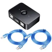USB2.0 Printer Sharer Switcher 2 Port USB B Print Selector Switch Adapter 2 C