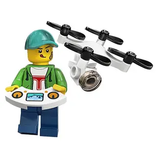 【台中翔智積木】LEGO 樂高 71027 20代人偶包 16號 Drone Boy 無人機 男孩