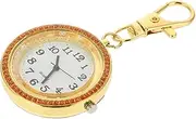 [TEHAUX] 1pc Key Chain Watch Vintage Watches for Women Mens Diamond Watch Student Nurse Pocket Watch Keychain Nurse Watch Clip on Pocket Watch Portable Unisex Watch Student Watch