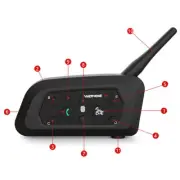 Helmet Headphone Intercom Bluetooth Headset Intercomunicador For Motorcycle ATV
