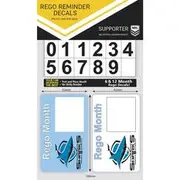 NRL Sharks Rego Reminder Decal - N-RR-SH
