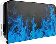 Blue Flame Custom Dock Cover for Nintendo Switch OLED, Dust Anti Scratch PC Hard Faceplate Shell Cover for Nintendo Switch OLED Charging Dock - Dock NOT Included