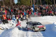WRC Swedish Rally 2015 Kris Meeke DS action Motor Racing Old Photo