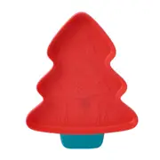 3Pcs Creative Christmas Tree Shape Candy Snacks Nuts Seeds Dry Fruits Plastic Plates Dishes Bowl Breakfast Tray Home Kitchen Supplies