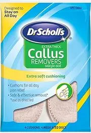 Dr. Scholl's Extra Thick Callus Removers 4 Cushions ea.(Packs of 6)
