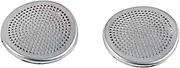 DEMULAX for Nissan, Sylphy Sentra 2020 Car A Column Loudspeaker Decoration Door Horn Cover Speaker Net Protection Styling Car Speaker Trim Decoration(Sliver)