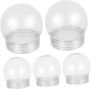 DIY Snow Globes Kit Plastic Balls Fillable Water Jars Christmas Decorations for Boys and Girls