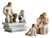 Willow Tree Family Grandfather Grandmother Inquisitive Thoughtful Child Susan Lordi