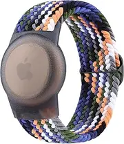 Meliya Wristband Compatible with Apple AirTag Holder for Kids, Protective Case for Air Tag GPS Tracker Holder with Adjustable Nylon Bracelet Watch Band for Toddler Child