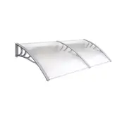 BARILOCHE DIY Outdoor Polycarbonate Awning Cover - 2.0m Wide x 1.0m Projection