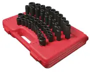 39 Pc. 1/2" Drive Metric Master Impact Socket Set SUU-2669 Brand New!