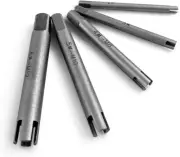 QWORK Tap Extractor 4 Flute Broken Head Screw Remover Stripped Tap Extractor Set